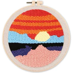 Punch Needle : Face à la Mer - avec cadre - Figured'Art