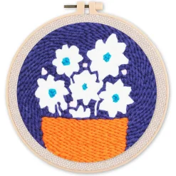 Punch Needle : Joli Bouquet - avec cadre - Figured'Art