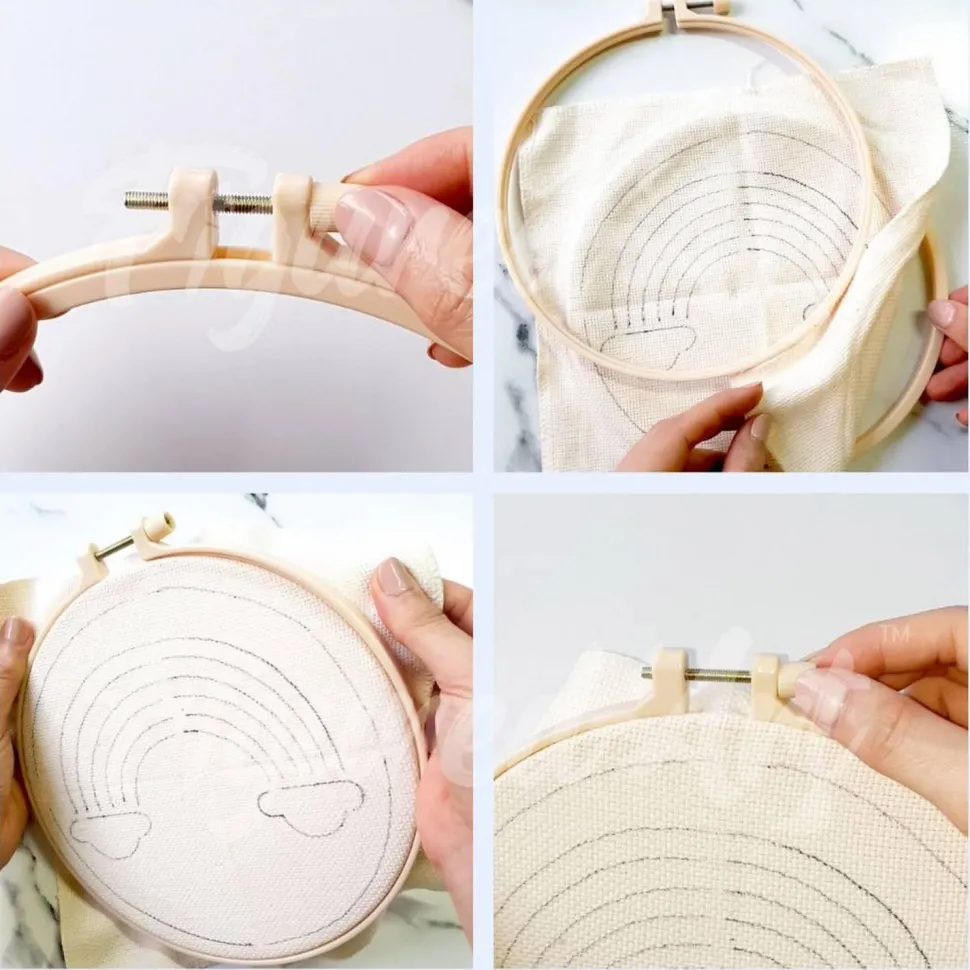 Punch Needle : Licorne - avec cadre - Figured'Art