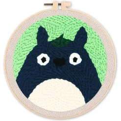 Punch Needle : ête de Chinchilla - avec cadre - Figured'Art