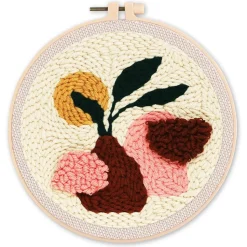 Punch Needle : Vase - avec cadre - Figured'Art