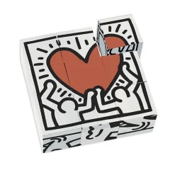 Puzzle 9 cubes en bois Keith Haring - Vilac