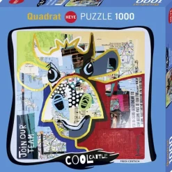 Puzzle 1000 pièces : Cool Cattle : Dotted Cow - Heye