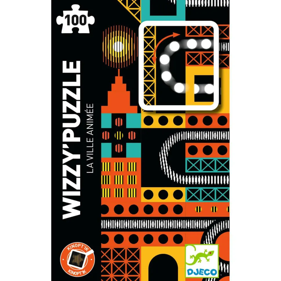 Puzzle 100 pièces : La ville animée - Djeco