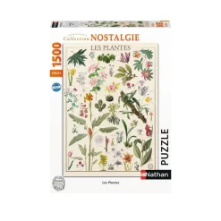 Puzzle 1500 pièces : Muséum National D'Histoire Naturelle : Les Fleurs - Nathan