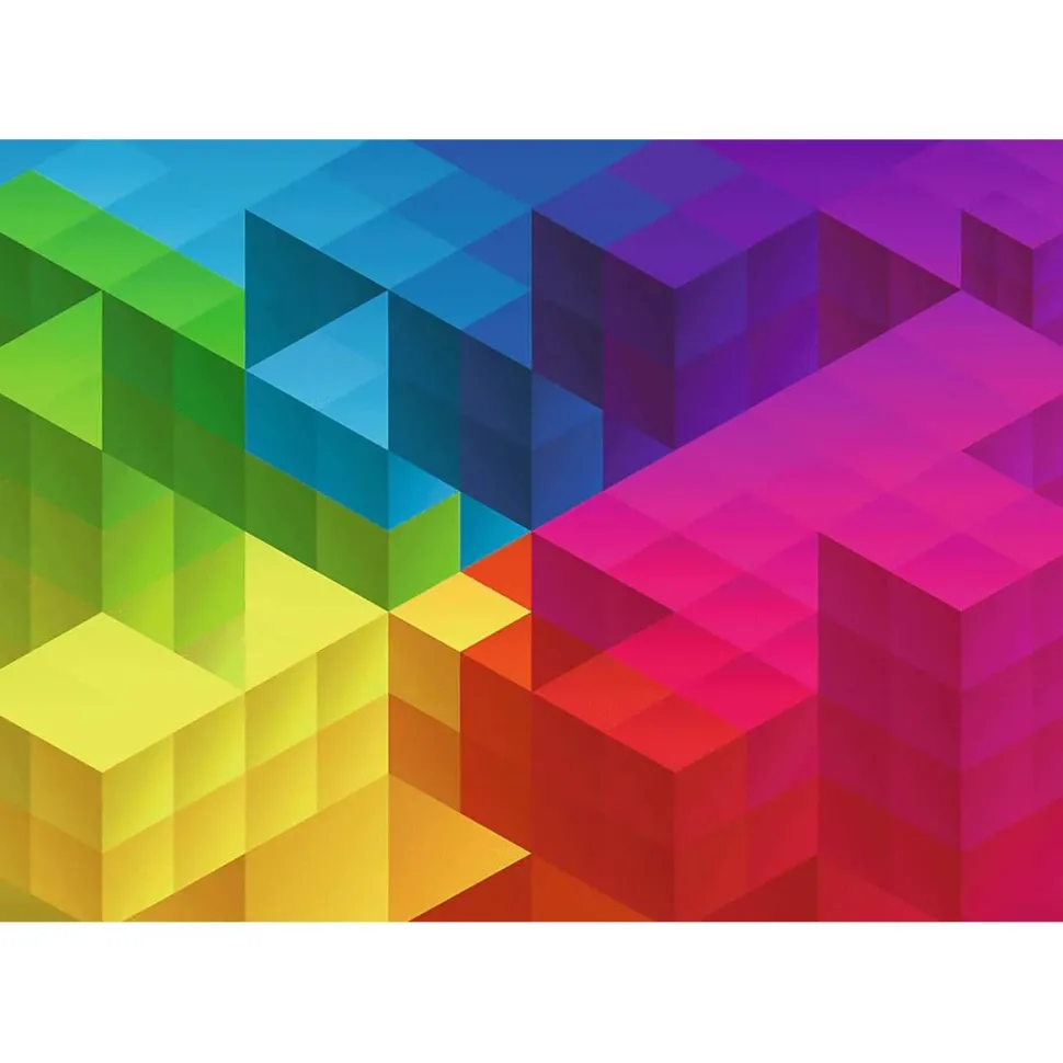 Puzzle 1000 pièces : Unlimited Fit Technology : Dégradé cubique - Trefl Prime