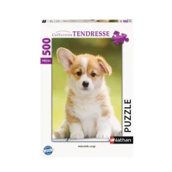Puzzle 500 pièces : Adorable corgi - Nathan