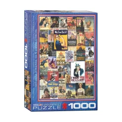 Puzzle 1000 pièces : Affiches de la Seconde Guerre Mondiale - Eurographics