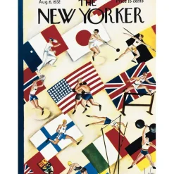 Puzzle 500 pièces : Alajalov - Jeux olympiques d'été - New York Puzzle Company