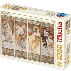 Puzzle 1000 pièces : Alphonse Mucha - Saison 2 - DToys