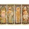 Puzzle 1000 pièces - Alphonse Mucha : Les heures du jour - DToys