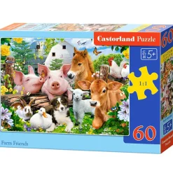 Puzzle 60 pièces : Amis de la Ferme - Castorland