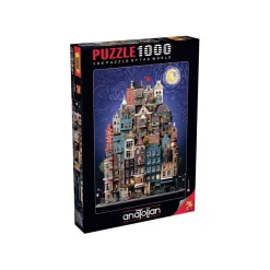 Puzzle 1000 pièces : Amsterdam nuit étoilée - Anatolian