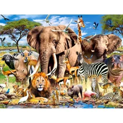 Puzzle 200 pièces : Animaux de la Savane - Castorland