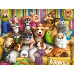Puzzle 70 pièces : Animaux ludiques - Castorland