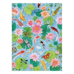 Puzzle 1000 pièces : Au bord de l'étang de Koi - Galison