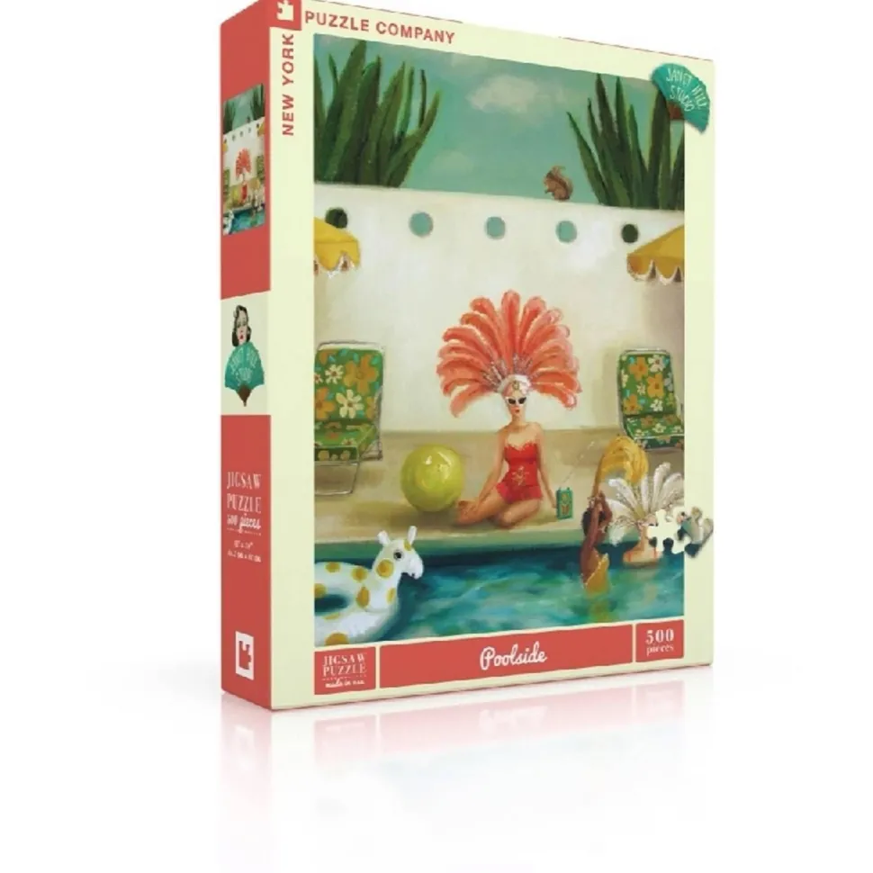 Puzzle 500 pièces : Au bord de la piscine - New York Puzzle Company