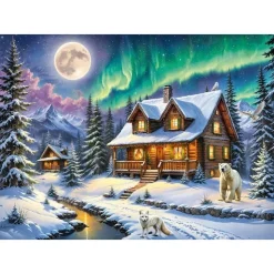 Puzzle 1000 pièces : Aurores boréales - CherryPazzi