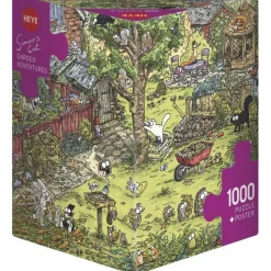Puzzle 1000 pièces : Aventures de jardin - Heye