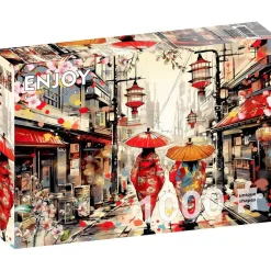 Puzzle 1000 pièces : Balade à Tokyo - EnjoyPuzzle