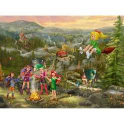 Puzzle 1000 pièces : Bibi Blocksberg, Réunion des jeunes sorcières - Schmidt