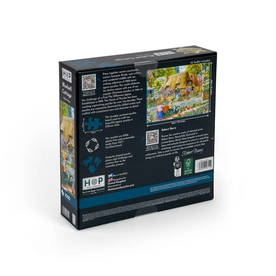 Puzzle 1000 pièces : Bluebell Cottage - The House Of Puzzle