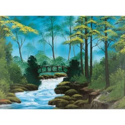 Puzzle 1000 pièces : Bob Ross : Pont isolé - Schmidt
