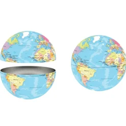 Puzzle 550 pièces : Boite en métal - Carte du monde - Eurographics