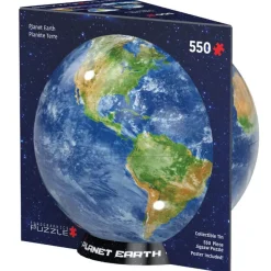 Puzzle 550 pièces : Boite en métal - Planète terre - Eurographics