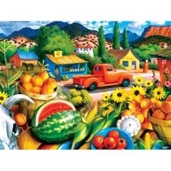 Puzzle 550 pièces : Bords de route du Sud-Ouest - Fraîcheur d'été - Master Pieces