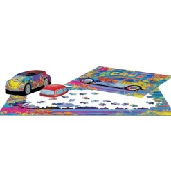 Puzzle 550 pièces : Boîte en métal - Éclaboussure de la Coccinelle VW - Eurographics