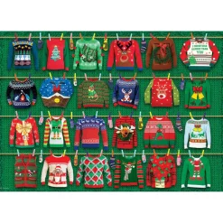Puzzle 550 pièces : Boîte métal : Pulls moches de Noël - Eurographics
