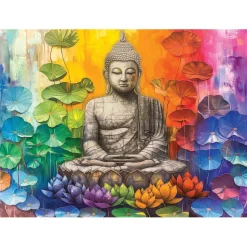 Puzzle 1000 pièces : Bouddha coloré - Eurographics