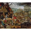 Puzzle 1000 pièces - Brueghel : L'automne - DToys