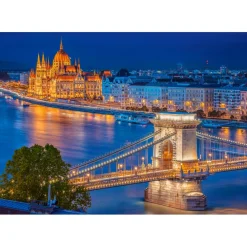 Puzzle 500 pièces : Budapest la nuit - Castorland
