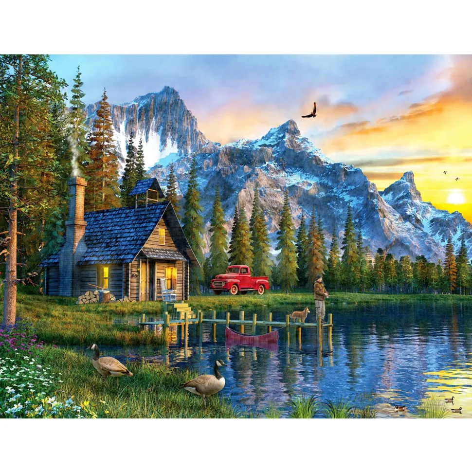 Puzzle 1000 pièces : Cabane au coucher du soleil - Anatolian