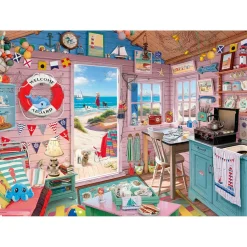 Puzzle 1000 pièces : Cabanon de la plage - Ravensburger