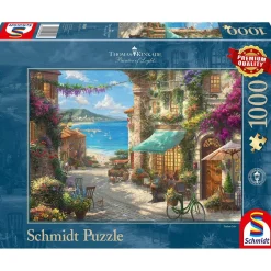 Puzzle 1000 pièces : Café sur la Riviera italienne - Schmidt