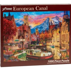 Puzzle 1000 pièces : Canal européen - Vermont Christmas Company