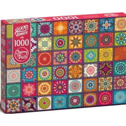 Puzzle 1000 pièces : Carrés ornementaux - CherryPazzi