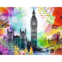 Puzzle 500 pièces - Carte de Londres - Ravensburger
