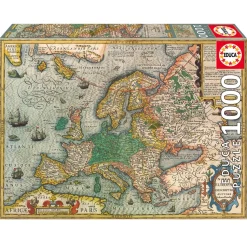 Puzzle 1000 pièces : Carte d'Europe - Educa