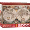 Puzzle 2000 pièces : Carte du monde antique - Eurographics