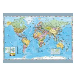 Puzzle 1000 pièces : Carte mondiale politique - Dino