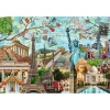 Puzzle 5000 pièces : Carte postale des monuments - Ravensburger