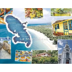 Puzzle 500 pièces : Carte postale de La Martinique - Nathan