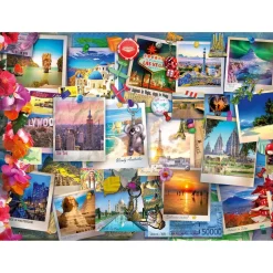 Puzzle 500 pièces : Cartes postales - Ravensburger