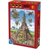 Puzzle 1000 pièces : Cartoon Collection : Tour Eiffel - DToys