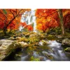 Puzzle 1000 pièces : Cascade d'automne - EnjoyPuzzle