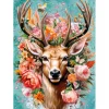 Puzzle 1000 pièces : Cerf en fleurs - CherryPazzi